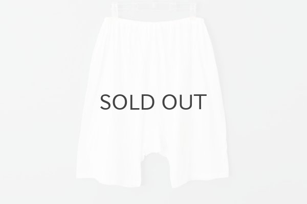 画像2: 60/-天竺キュロットパンツ (6263:WH) (2)