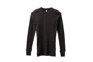 homspun ホームスパン 40/一丸胴テレコ クルーネック長袖プル