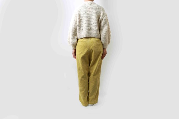 画像18: コーデュロイ タックPT（242-3390:YW/WH） (18)