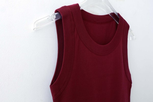 画像4: 40/-度詰めフライス ノースリーブプルオーバー(6696:GP) (4)