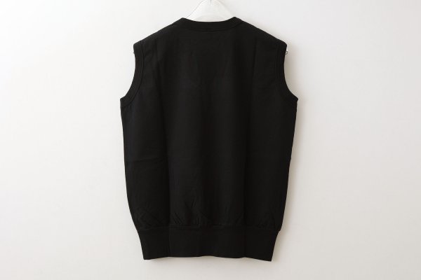 画像2: 40/2天竺 ノースリーブプルオーバー (6346:BK) (2)