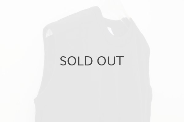 画像4: 40/2天竺 ノースリーブプルオーバー (6346:BK) (4)