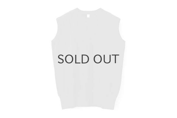 画像1: 40/2天竺 ノースリーブプルオーバー (6346:BK) (1)