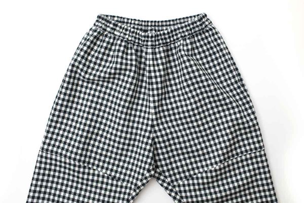 画像3: ウールギンガムギャザーPT (252-3399:OF×DGR) (3)