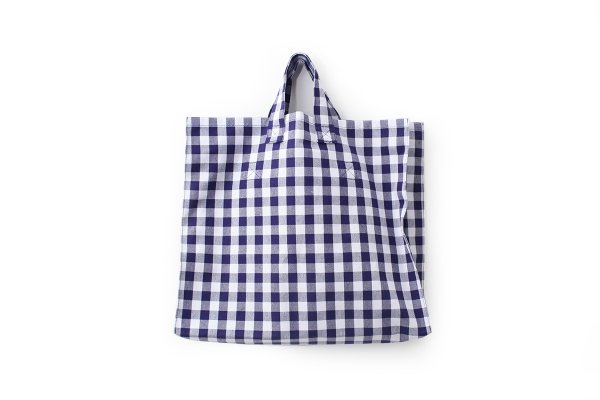 画像3: 先染め帆布 トートバッグ (261-8307:CHE) (3)