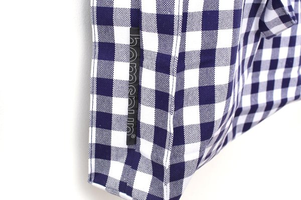 画像6: 先染め帆布 トートバッグ (261-8307:CHE) (6)