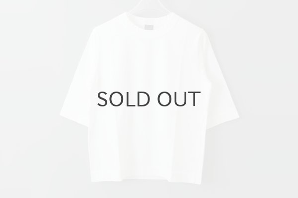画像2: 30/-天竺 6分袖Tシャツ(241-6370:WH) (2)