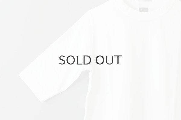 画像5: 30/-天竺 6分袖Tシャツ(241-6370:WH) (5)
