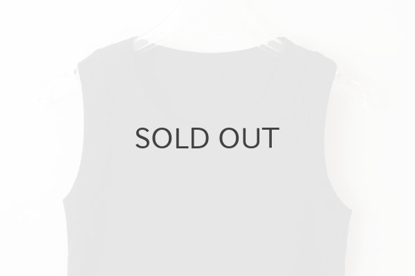 画像3: 40/-度詰めフライス ノースリーブプルオーバー(6696:BK) (3)