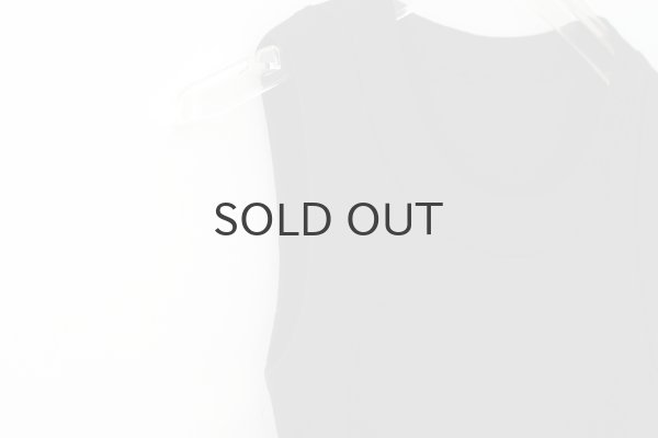 画像4: 40/-度詰めフライス ノースリーブプルオーバー(6696:BK) (4)