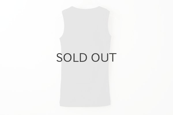 画像2: 40/-度詰めフライス ノースリーブプルオーバー(6696:BK) (2)