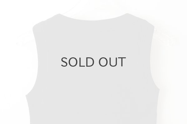 画像6: 40/-度詰めフライス ノースリーブプルオーバー(6696:BK) (6)