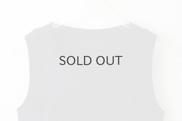 画像3: 40/-度詰めフライス ノースリーブプルオーバー（6696:NV） (3)