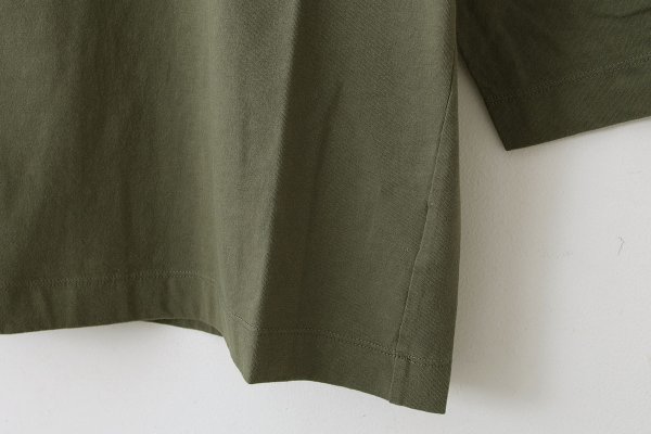 画像4: 30/-天竺 七分袖Tシャツ（6450:KH） (4)