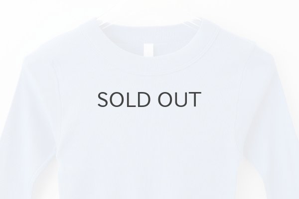 画像3: 40/- 丸胴テレコ 五分袖プルオーバー (251-6301:SX) (3)