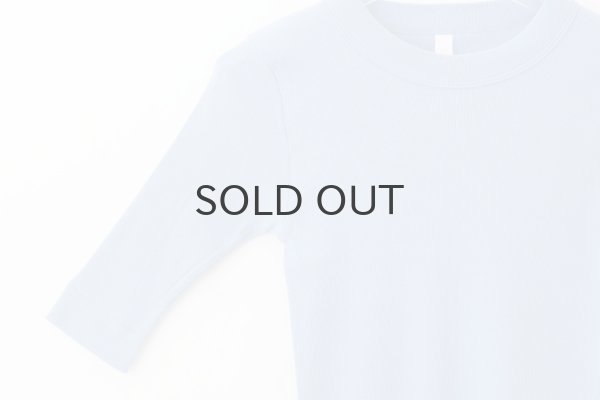 画像4: 40/- 丸胴テレコ 五分袖プルオーバー (251-6301:SX) (4)