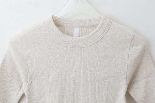 画像3: 40/- 丸胴テレコ 五分袖プルオーバー (251-6301:OTM) (3)