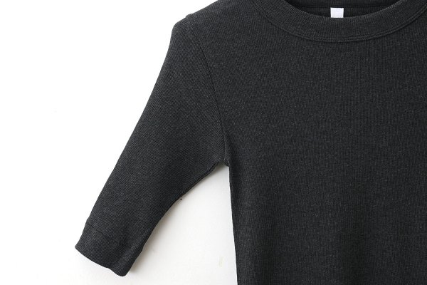 画像4: 40/- 丸胴テレコ 五分袖プルオーバー (6301:TDCH) (4)