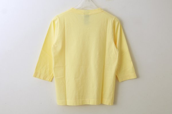 画像2: 30/-天竺 七分袖Tシャツ (6450:YW) (2)
