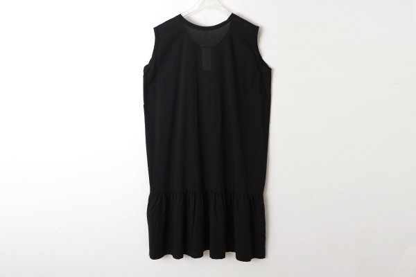 画像2: SALE25%OFF!! 80/1 無地 ノースリーブOP (242-1635:BK) (2)