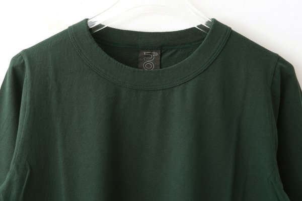 画像2: 30/-天竺 七分袖Tシャツ (6450:DGR) (2)