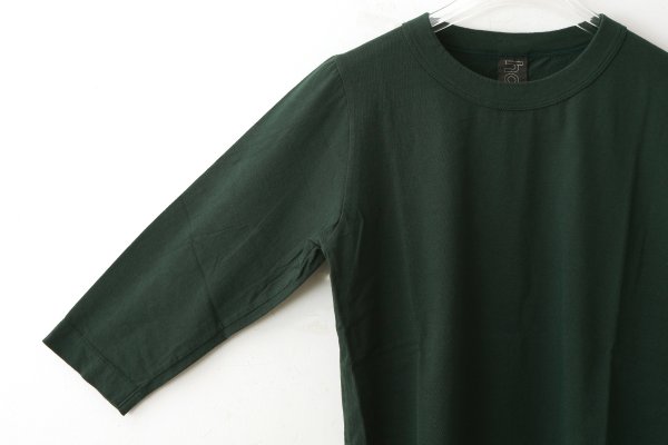 画像3: 30/-天竺 七分袖Tシャツ (6450:DGR) (3)