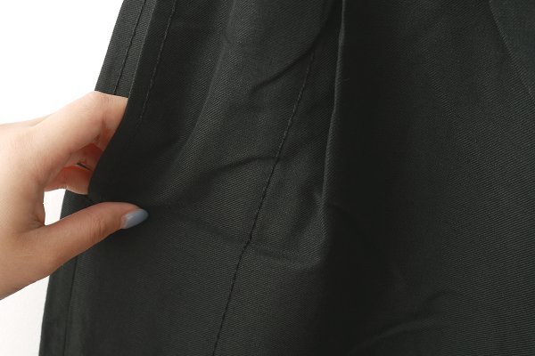 画像6: W/LギャザーワイドPT (252-3389:BK) (6)