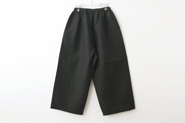 画像2: W/LギャザーワイドPT (252-3389:BK) (2)