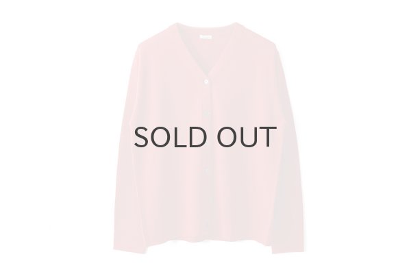 画像1: 梳毛12G カーディガン (252-7928:RD) (1)