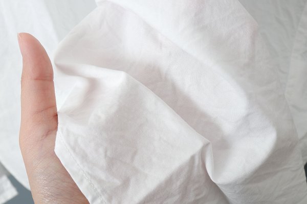 画像10: ハイカウントクロス フリルBL (252-5748:WH) (10)