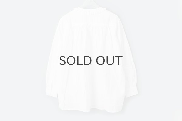 画像2: ハイカウントクロス フリルBL (252-5748:WH) (2)