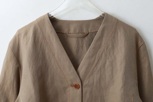 画像3: W/L ノーカラーJK (252-2039:BG) (3)