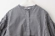 画像3: 80/1 ギンガム パフスリーブBL (261-5750:WHBK) (3)