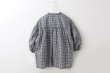 画像2: 80/1 ギンガム パフスリーブBL (261-5750:WHBK) (2)