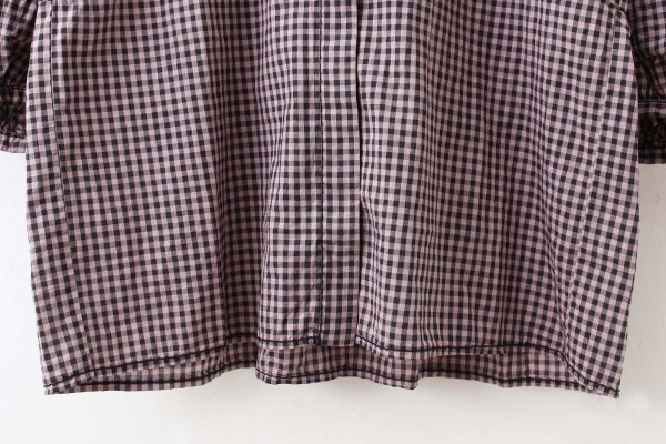 画像8: 80/1 ギンガム パフスリーブBL (261-5750:MCBK) (8)