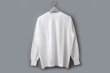 画像1: 30/1天竺 L/S 切替長袖 PO (6380:WH) (1)