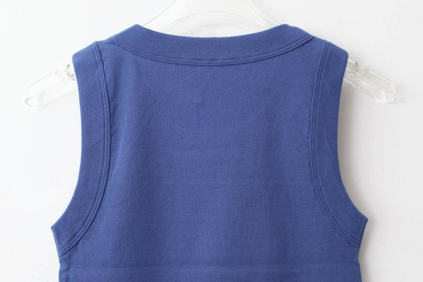 画像6: 40/-度詰めフライス ノースリーブプルオーバー（6696:BL） (6)