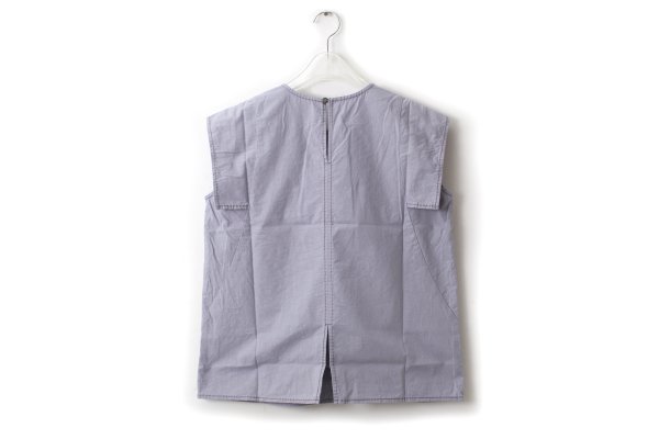 画像2: バルキーシーチング薄手ノースリーブBL (261-5751:BLGY) (2)