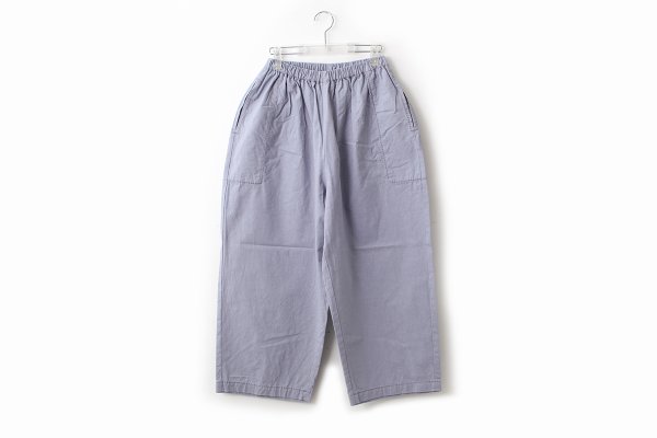 画像1: バルキーシーチング厚手ギャザーPT (261-3372B:BLGY) (1)