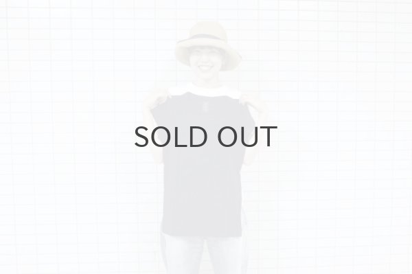 画像15: 30/-天竺 フレンチスリーブTシャツ (6906:NV) (15)