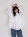 画像14: tiered blouse (2302-FD11:WH) (14)