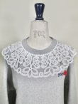 画像6: FOR LOVE lace collar sweatshirt  (MGY) (6)