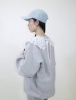 画像11: FOR LOVE lace collar sweatshirt  (MGY) (11)