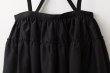 画像3: cotton silk lawn suspender skirt (BK) (3)