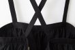 画像9: cotton silk lawn suspender skirt (BK) (9)