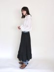 画像11: cotton chiffon skirt (BK) (11)