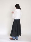 画像13: cotton chiffon skirt (BK) (13)