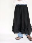 画像10: cotton chiffon skirt (BK) (10)