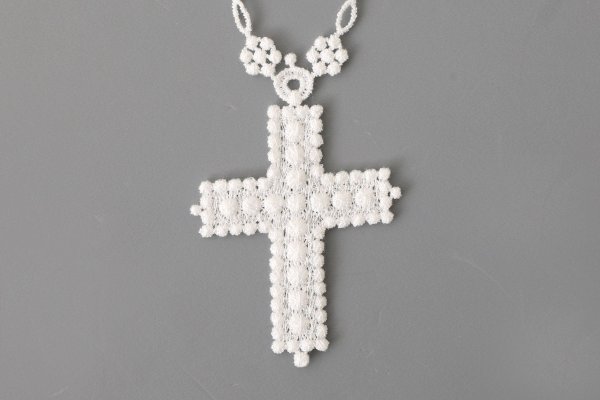 画像7: 別注!! lace necklace (BK) (7)