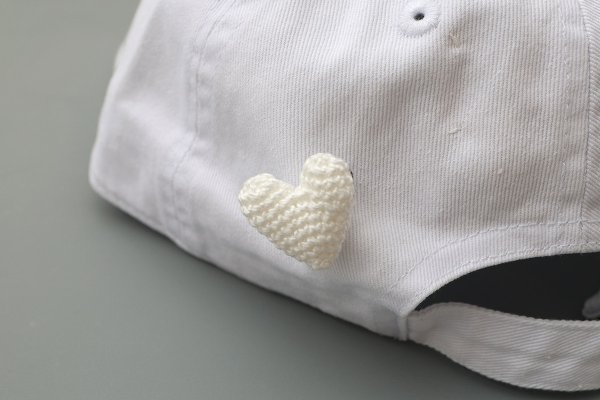 画像8: FOR Love cap w/Heart brooch (WH) (8)